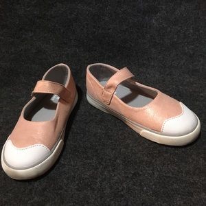 See Kai Run pink sparkle velcro kids shoes